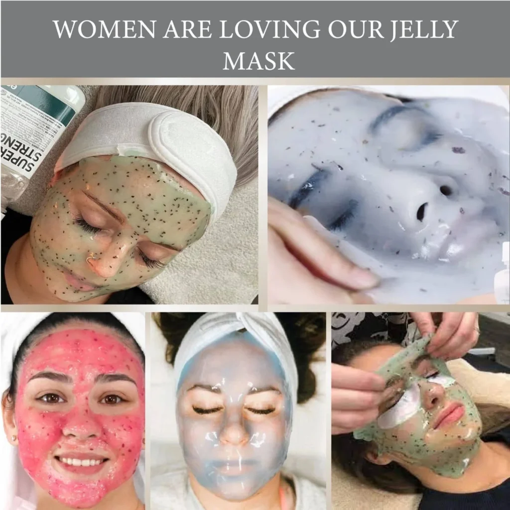 Bamboo charcoal hydro jelly face mask for acne and pores