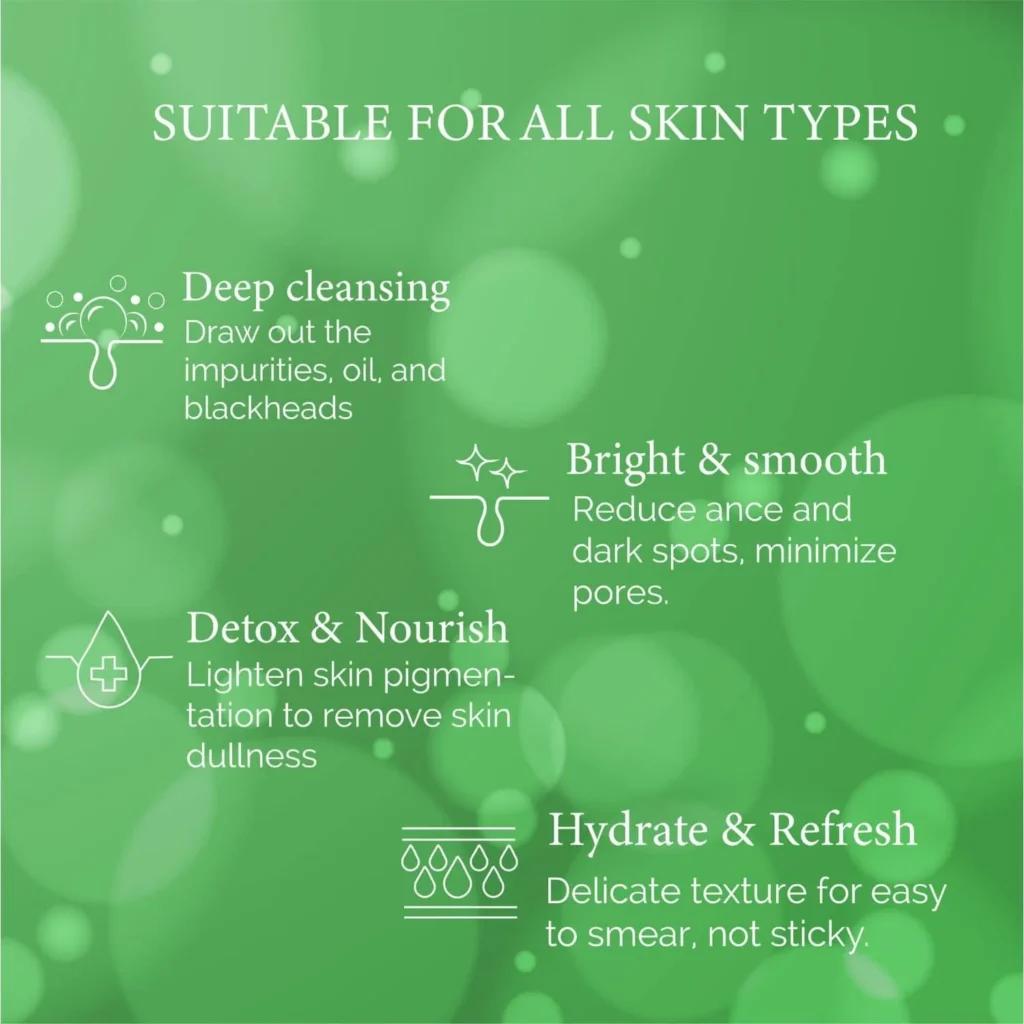 Cooling aloe vera jelly face mask for sensitive skin