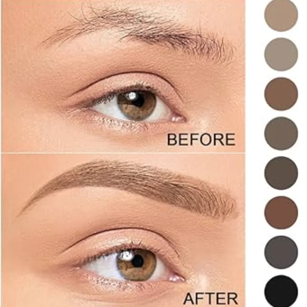 Eyebrow makeup for sensitive skin
