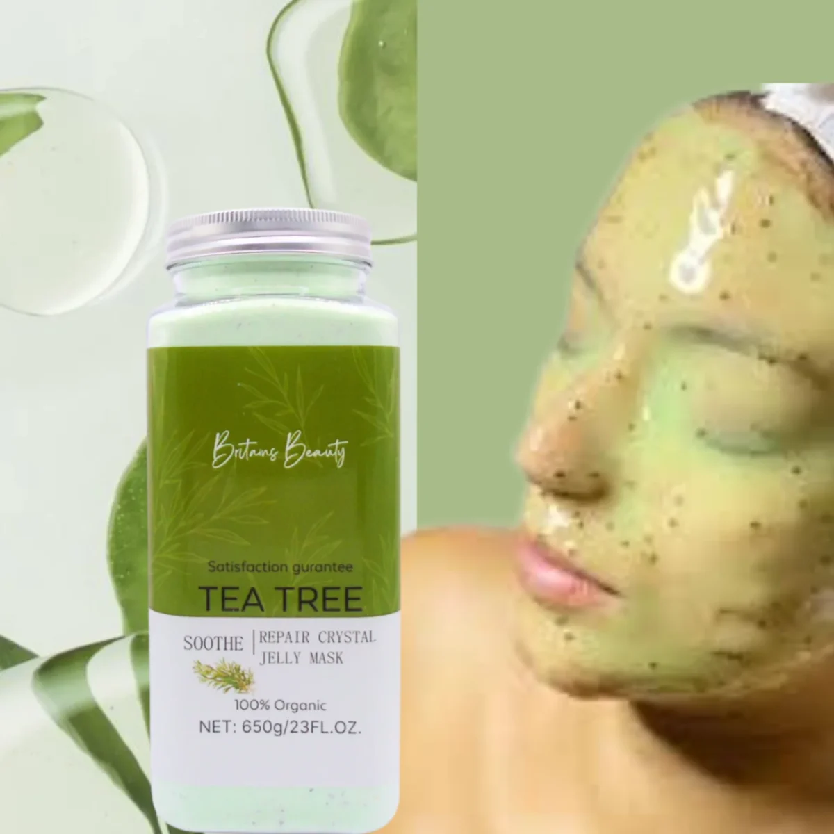 Glowing skin mask