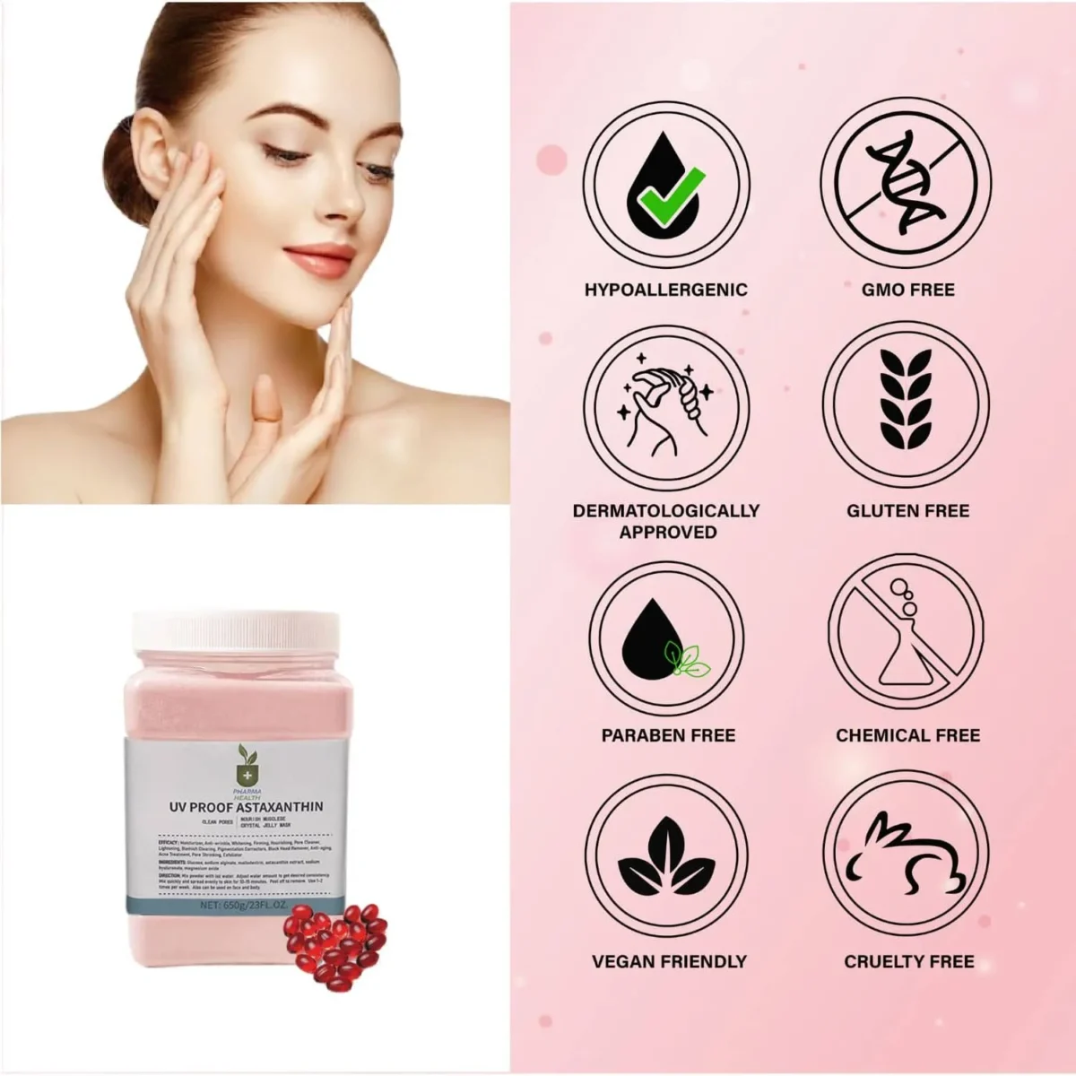 Organic jelly mask
