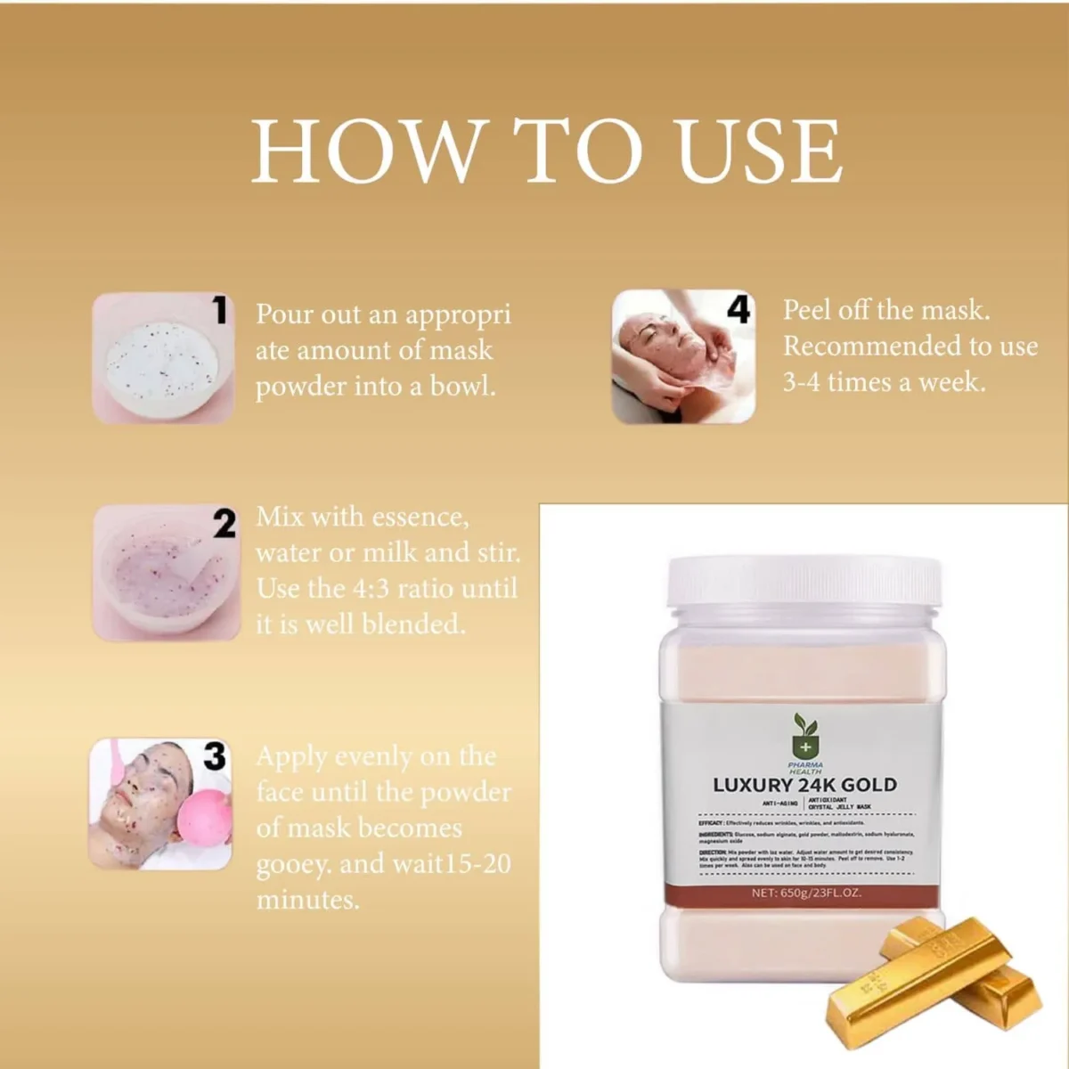 best 24k gold jelly face mask for hydration and radiance