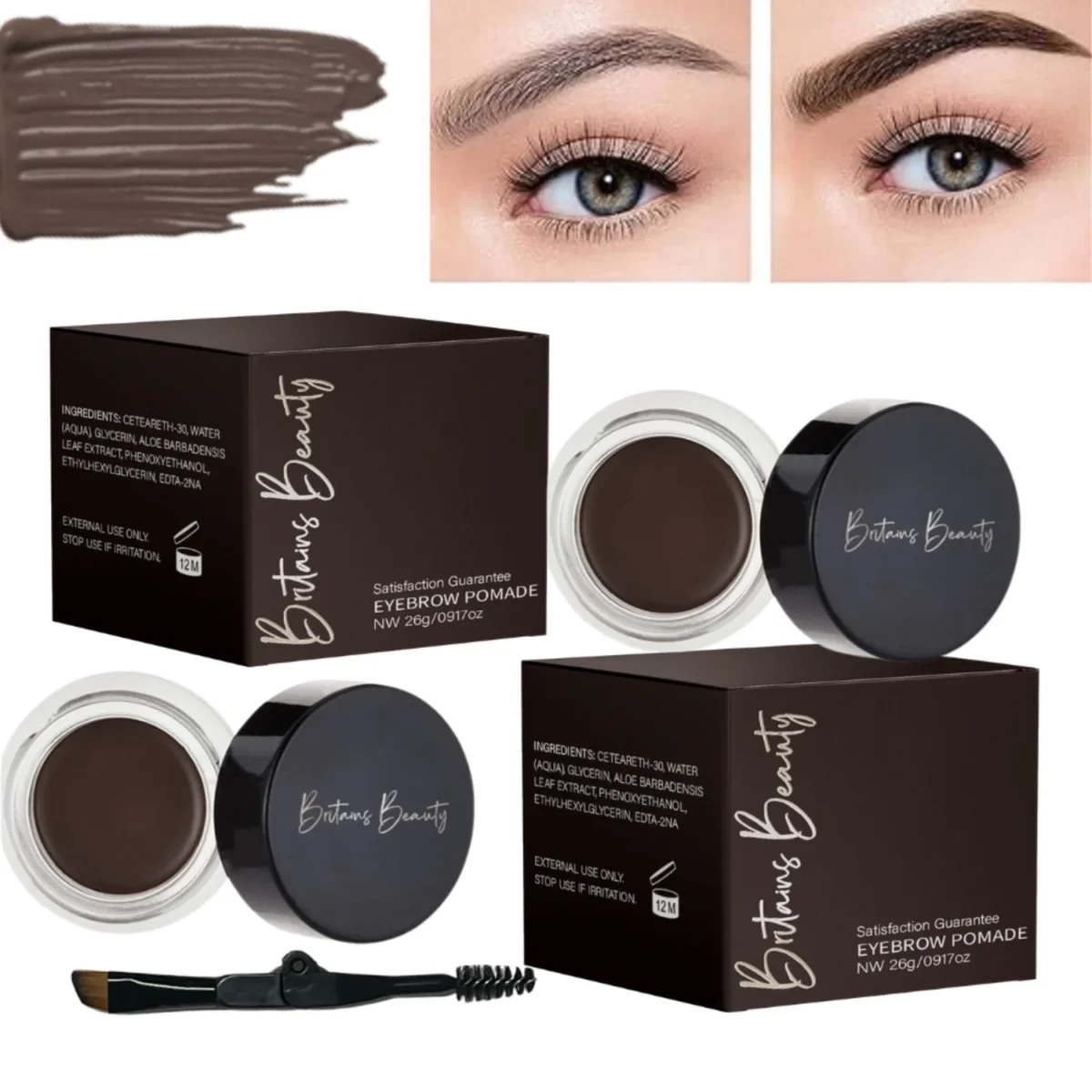 how to use eyebrow pomade​