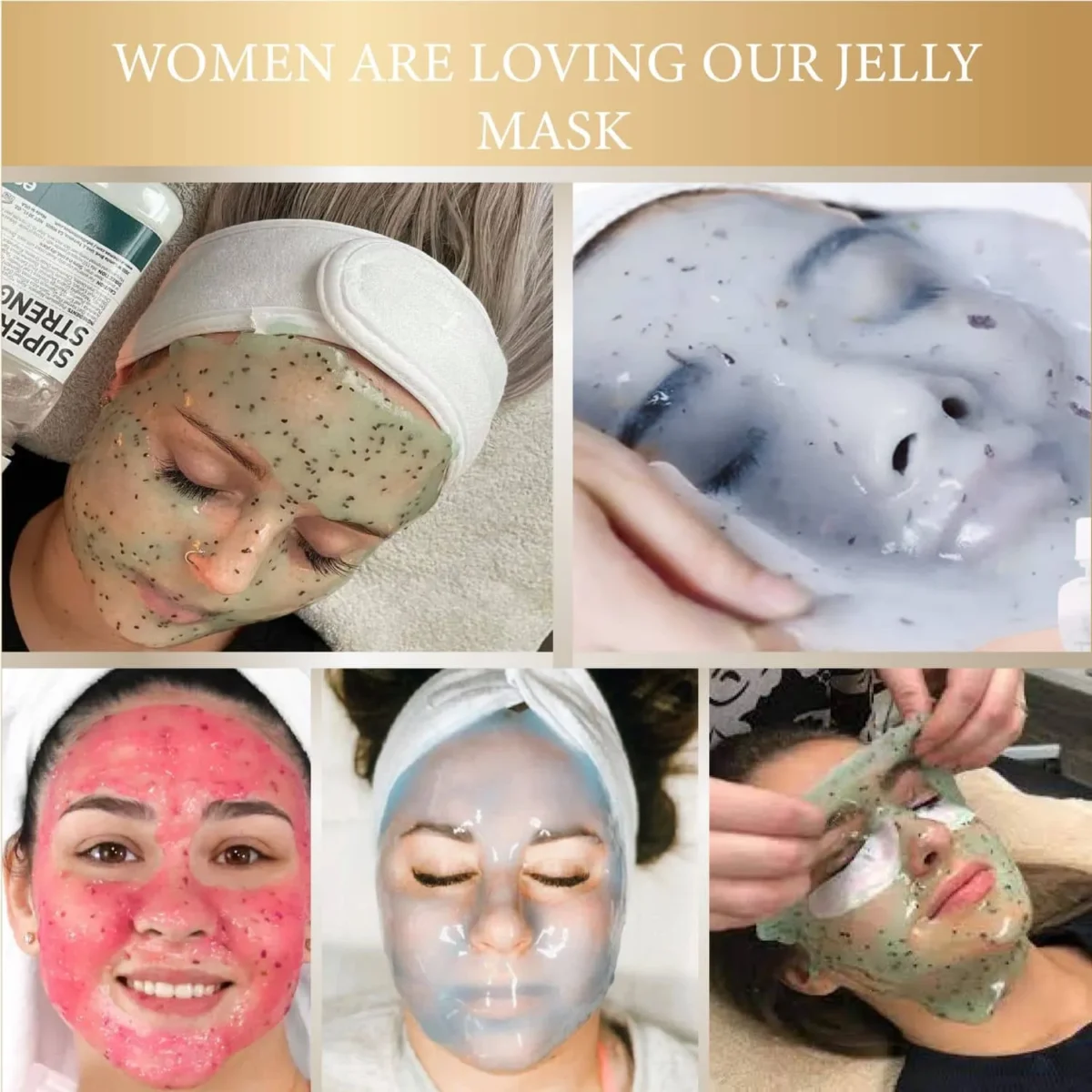 luxury gold hydro jelly mask for spa-like facial at home