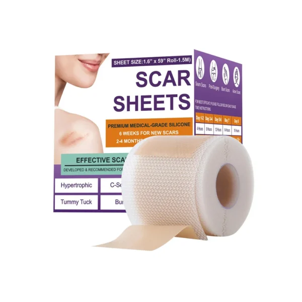 Silicone scar sheets